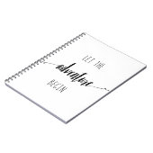 Carnet Laissez le devis Aventure Commencer (Côté gauche)