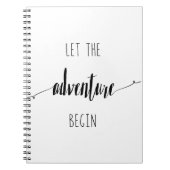 Carnet Laissez le devis Aventure Commencer (Devant)