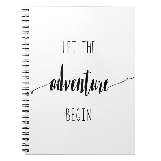 Carnet Laissez le devis Aventure Commencer (Devant)