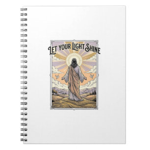 Carnet Laissez Votre Lumière Briller Foi Vintage