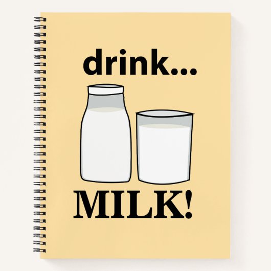 Carnet Lait Boire Lait (Devant)