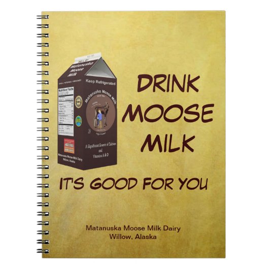 Carnet Lait d'orignal Matanuska (Devant)