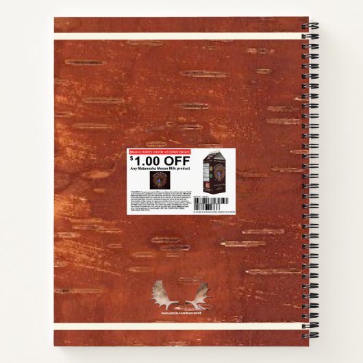 Carnet Lait d'orignal Matanuska (Dos)