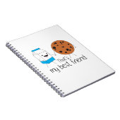 Carnet Lait et biscuits Meilleurs amis BFF Friendship Art (Côté Droit)