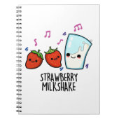 Carnet Lait fraise Shake Funny Food Pun (Devant)