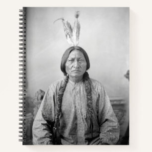Carnet Lakota Leader assis Bull Amérindien