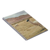 CARNET LAMA BLANC EN GRASS BROWN (Côté Droit)