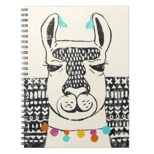 Carnet Lama de partie - portrait