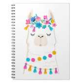 Carnet Lama floral mignon (Devant)