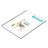 Carnet Lama frais Personnalised de séjour (Côté gauche)