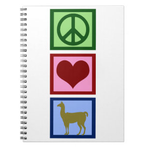 Carnet Lamas d'amour de paix
