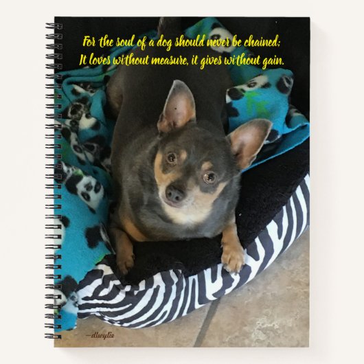 Carnet L'âme d'un chien (Devant)