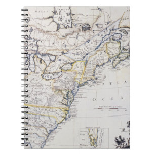 Carnet L'AMÉRIQUE COLONIALE : CARTE, c1770