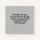 Carnet L'Amitié Est Le    SpoonNotebook (Devant)