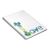 Carnet L'amour dans les fleurs bleues (Côté Droit)