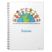 Carnet L'Amour De JollyKins Rend Le Monde Parcouru (Devant)