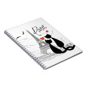 Carnet L'amour des chats à Paris (Côté Droit)