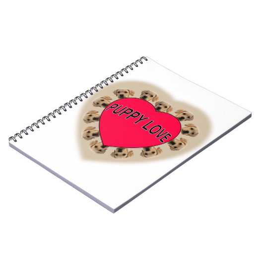 Carnet L'amour des chiots (Côté gauche)