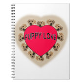 Carnet L'amour des chiots (Devant)
