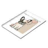 Carnet L'amour des chiots - à la française (Côté gauche)