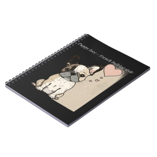 Carnet L'amour des chiots - à la française (Côté gauche)