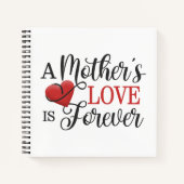Carnet L'amour d'une mère est toujours une citation | Ord (Devant)