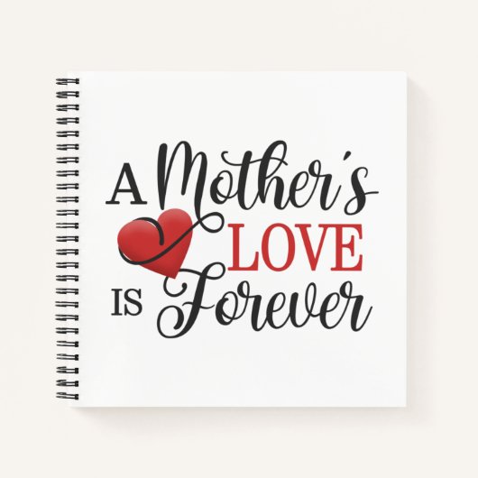 Carnet L'amour d'une mère est toujours une citation | Ord (Devant)