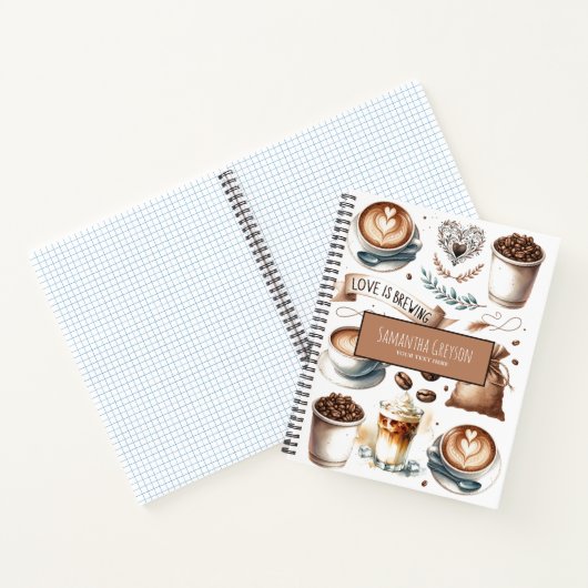 Carnet L'amour est infusé Café Amour Mignon (Intérieur)