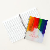 Carnet L'amour est l'amour Rainbow Pride LBGQT (Intérieur)