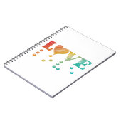 Carnet L'amour est le braille aveugle (Côté gauche)