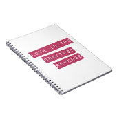 Carnet L'Amour Est Le Plus Grand Revenge (Côté Droit)