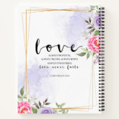 Carnet L'amour est patient, l'amour est gentil (Dos)