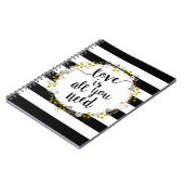 Carnet L'amour est tout que vous avez besoin… Guirlande (Côté gauche)