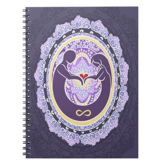 Carnet L'amour éternel Mandala (Devant)