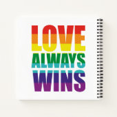 Carnet L'amour gagne toujours (Dos)
