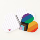 Carnet L'amour LGBT+pride. drapeau arc-en-ciel (Intérieur)