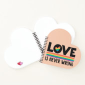 Carnet L'amour n'est jamais mal arc-en-ciel le mois de la (Intérieur)