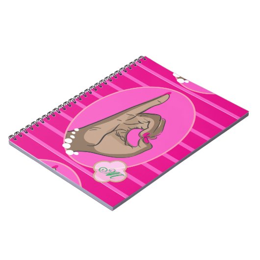 Carnet L'amour rose et vert (Côté gauche)