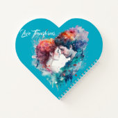Carnet L'amour transforme le coeur en forme (Dos)