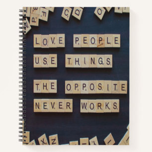 Carnet L'Amour Utilise Des Choses, Des Mots Positifs