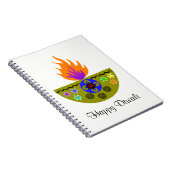 Carnet Lampe Diwali colorée Diya (Côté Droit)