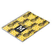 Carnet L'ananas zigzague monogramme de | (Côté gauche)