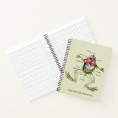 Carnet L'anatomie de la grenouille personnalisée (Intérieur)