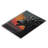 Carnet Lancez votre créativité : Dragon Noir (Côté gauche)