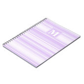 Carnet Landes lilas monogrammes (Côté gauche)