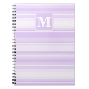 Carnet Landes lilas monogrammes