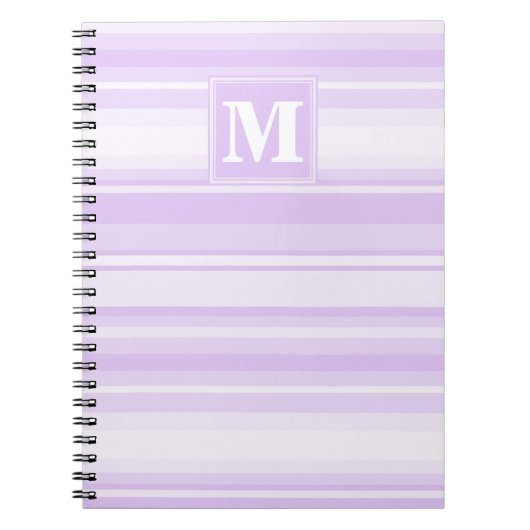 Carnet Landes lilas monogrammes (Devant)
