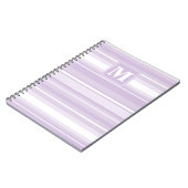 Carnet Landes violettes de chardon monogramme (Côté gauche)