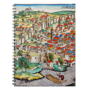 Carnet Landmark médiéval de Florence en Italie