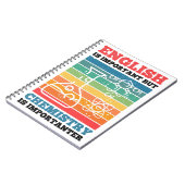 Carnet L'Anglais Est Important Mais La Chimie Est Importa (Côté gauche)